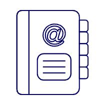Contact Book 1 Illustration from UX Line Set