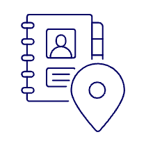 Contact Book Pin Illustration from UX Line Set