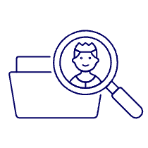 Folder Search 1 Illustration from UX Line Set