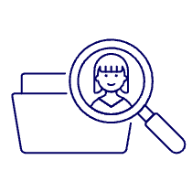 Folder Search 4 Illustration from UX Line Set