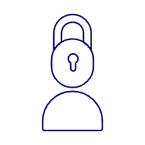 Avatar Neutral Lock 1 Illustration from UX Line Set