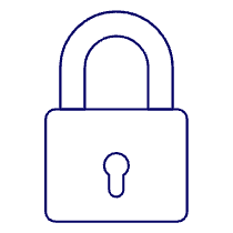 Padlock Square Illustration from UX Line Set