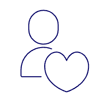 Avatar Neutral Heart Illustration from UX Line Set