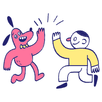 High Five Illustration from Havana Set