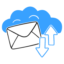 Back Up Emails Illustration from Brooklyn Set