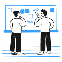Discussion White Board Illustration from Brooklyn Set