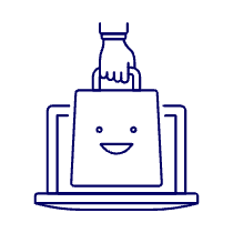 Online Shop Laptop 1 Illustration from Free illustrations Set