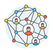 Avatar Network Illustration from UX Colors - Free Set