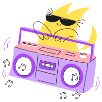 Boombox 1 Illustration from Barcelona - Free Set