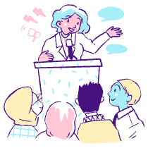 Businessman Giving Keynote Illustration from Djakarta - Free Set