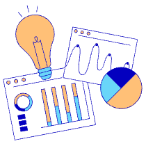 Charts Pie And Bars Illustration from London - Free Set