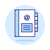 Contact Book Illustration from UX Duotone - Free Set