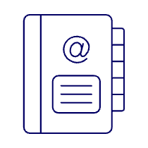 Contact Book Illustration from UX Line - Free Set