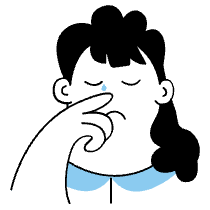 Crying Sad Illustration from Sketchvalley Set