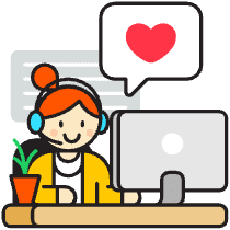 Customer Service Illustration from Porto - Free Set