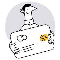 Dave Credit Card Illustration from Sketchvalley Set