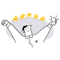 Dave High Rating Illustration from Sketchvalley Set