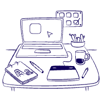 Designer Desk 2 Illustration from Milano - Free Set