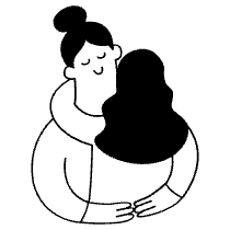 Lover Hug Illustration from Sketchvalley Set