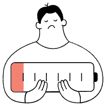 No Power Illustration from Sketchvalley Set