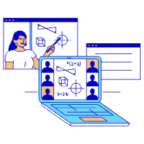 Online Learning Illustration from London - Free Set