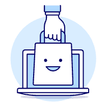 Online Shop Laptop 1 Illustration from UX Duotone - Free Set