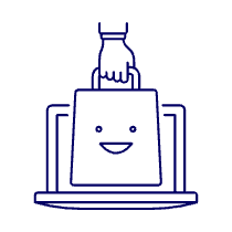 Online Shop Laptop 1 Illustration from UX Line - Free Set