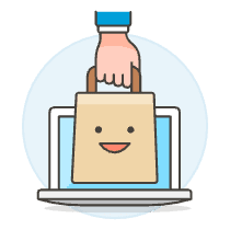 Online Shop Laptop 1 Illustration from UX Colors - Free Set