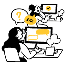 Productive Office Illustration from Sketchvalley Set