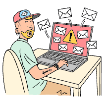 Spam Illustration from Bruxelles - Free Set