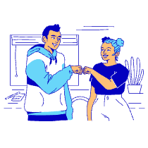 Team Work Illustration from London - Free Set