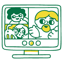 Video Conference 2 Illustration from Manila - Free Set