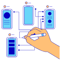 Wireframe Illustration from London - Free Set