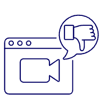Video Browser Dislike Illustration from UX Line Set