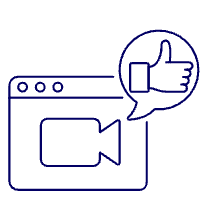 Video Browser Like Illustration from UX Line Set
