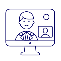 Video Call Imac Illustration from UX Line Set
