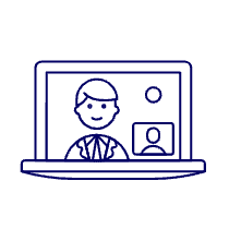 Video Call Laptop Illustration from UX Line Set
