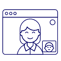 Video Conference Browser 1 1 Illustration from UX Line Set