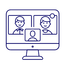 Video Group Call Illustration from UX Line Set