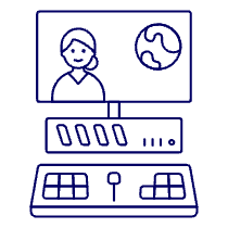 Video Workstation 4 Illustration from UX Line Set