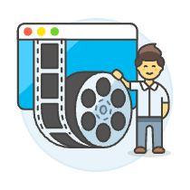Video Editor 3 Illustration from UX Colors Set