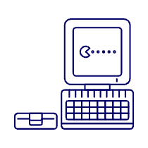 Vintage Computer 1 Illustration from UX Line Set