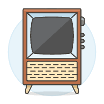 Television Vintage 6 Illustration from UX Colors Set