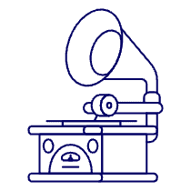 Gramophone Vinyl 2 Illustration from UX Line Set