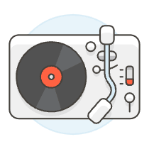 Vinyl Players 2 Illustration from UX Colors Set