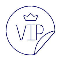 Gold Vip Sticker Illustration from UX Line Set