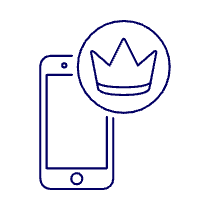 Phone Crown Illustration from UX Line Set