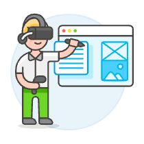 Vr App Devolopment 1 Illustration from UX Colors Set