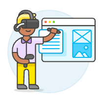 Vr App Devolopment 2 Illustration from UX Colors Set