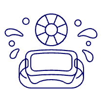 Vr Coloring Illustration from UX Line Set